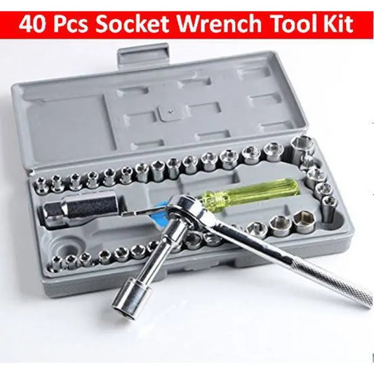 40 Pcs Socket Wrench Tool Kit